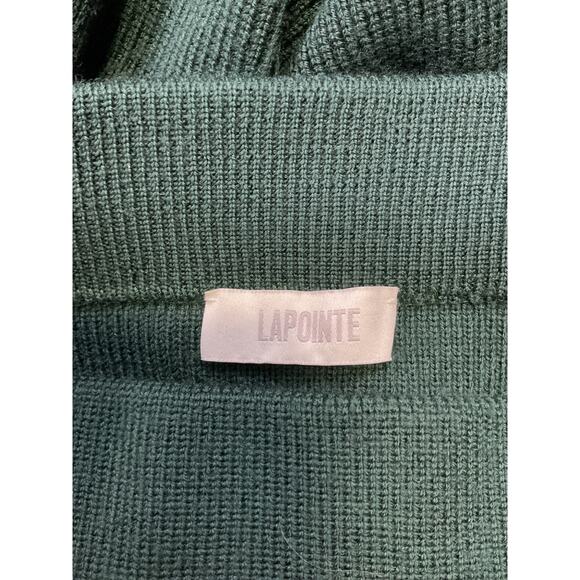 Lapointe Green Merino Wool Slim Maxi Skirt Size M - Picture 4 of 5